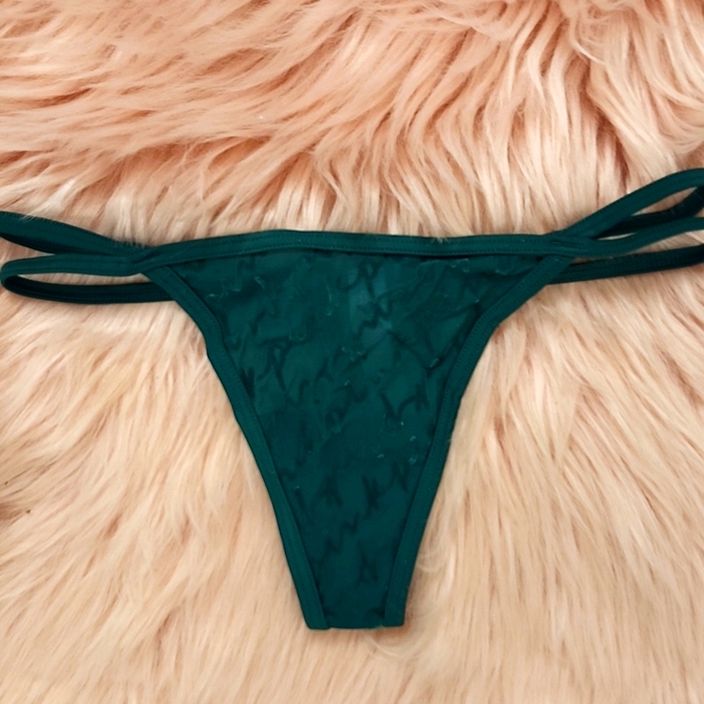 Brand New PINK VS LOGO MESH STRAPPY THONG-XS